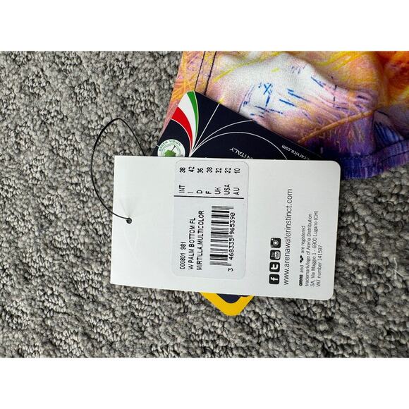 Arena Women's Multicolor Palm Swimsuit Bottoms Size 32 NEW - Picture 3 of 4